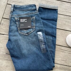 Silver Jeans Girlfriend Mid arise Skinny Leg Jeans Womens Size 29